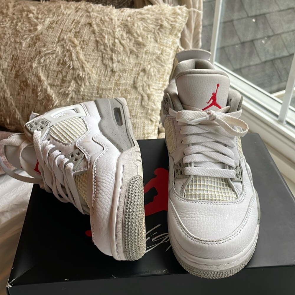 Air Jordan 4 Retro (GS) White Oreo